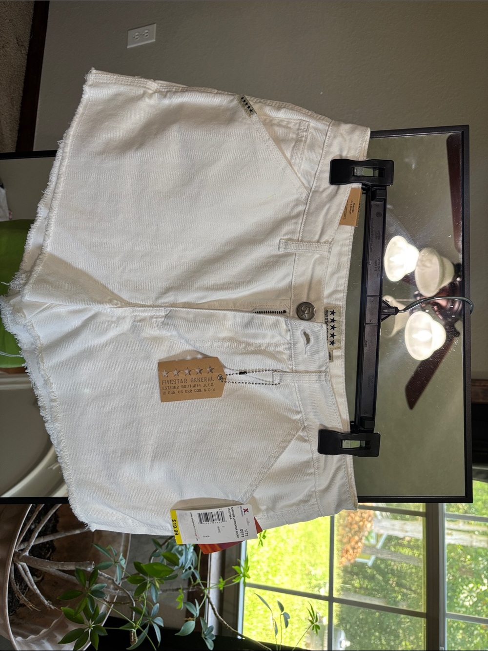 Five Star White Carpenter Shorts